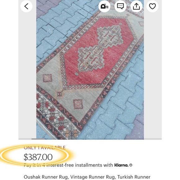 Sold on Ⓜ️ || Authentic Handmade Vintage Turkish Oushak Rug - Boho Runner - Picture 9 of 9